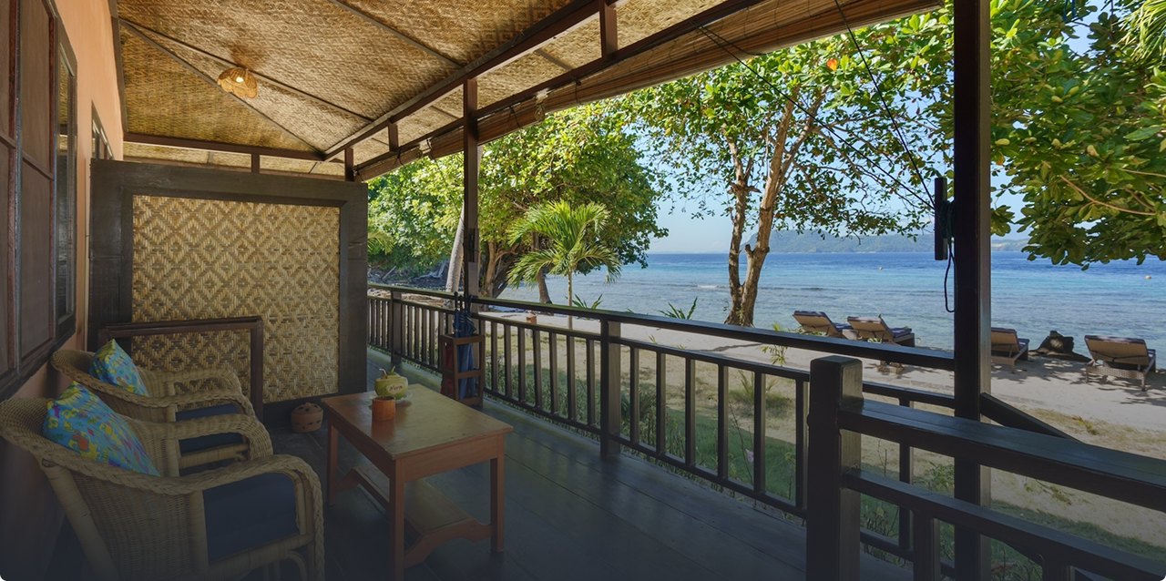 Murex Bangka Resort on the waterfront
