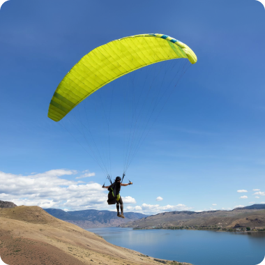 Paragliding over North Sulawesi